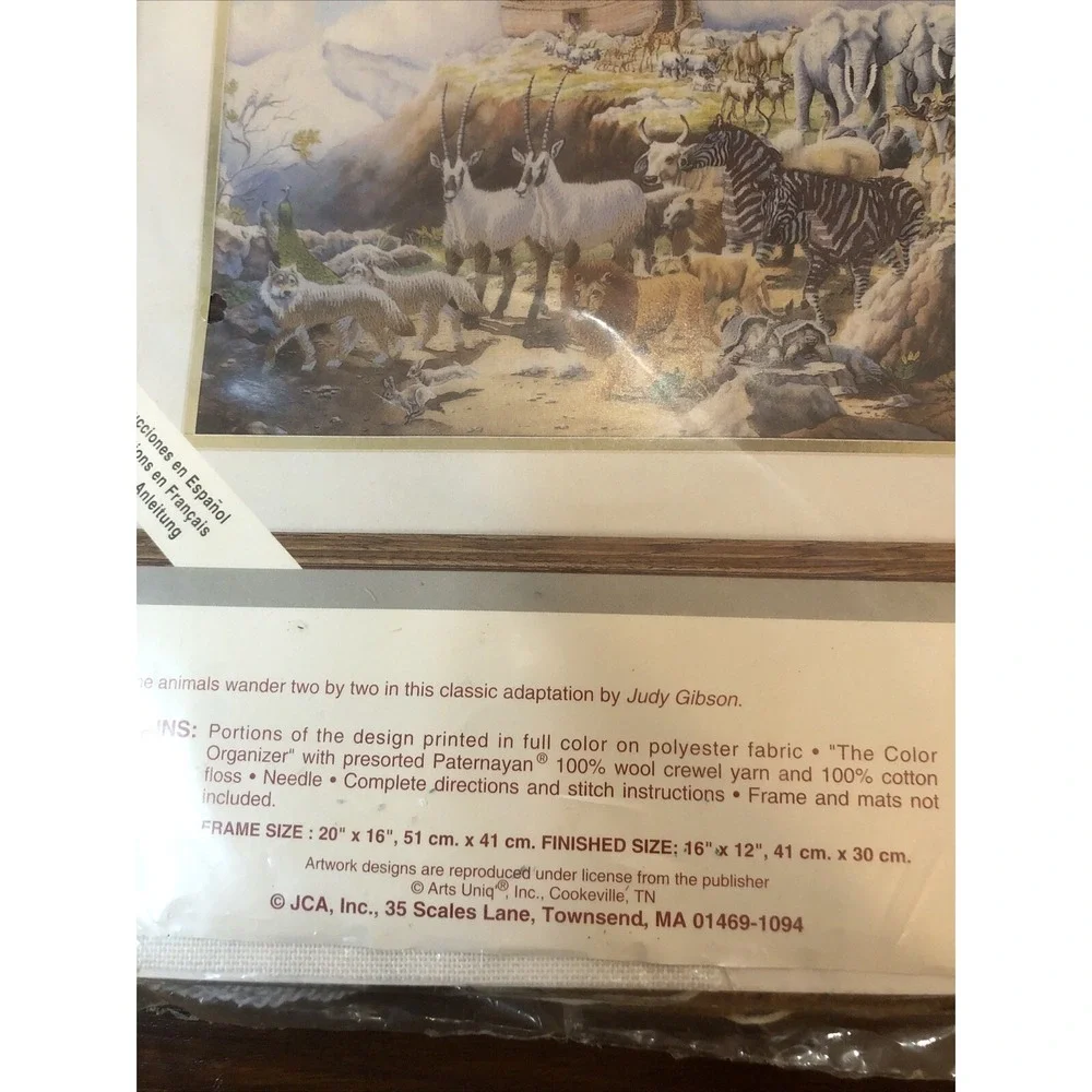 JCA Needle Treasures Cross Stitch Kit The Ark 00650 ColorArt Stitchery Printed